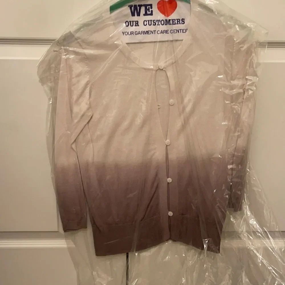 White and Warren XS cotton Cardigan